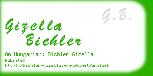 gizella bichler business card